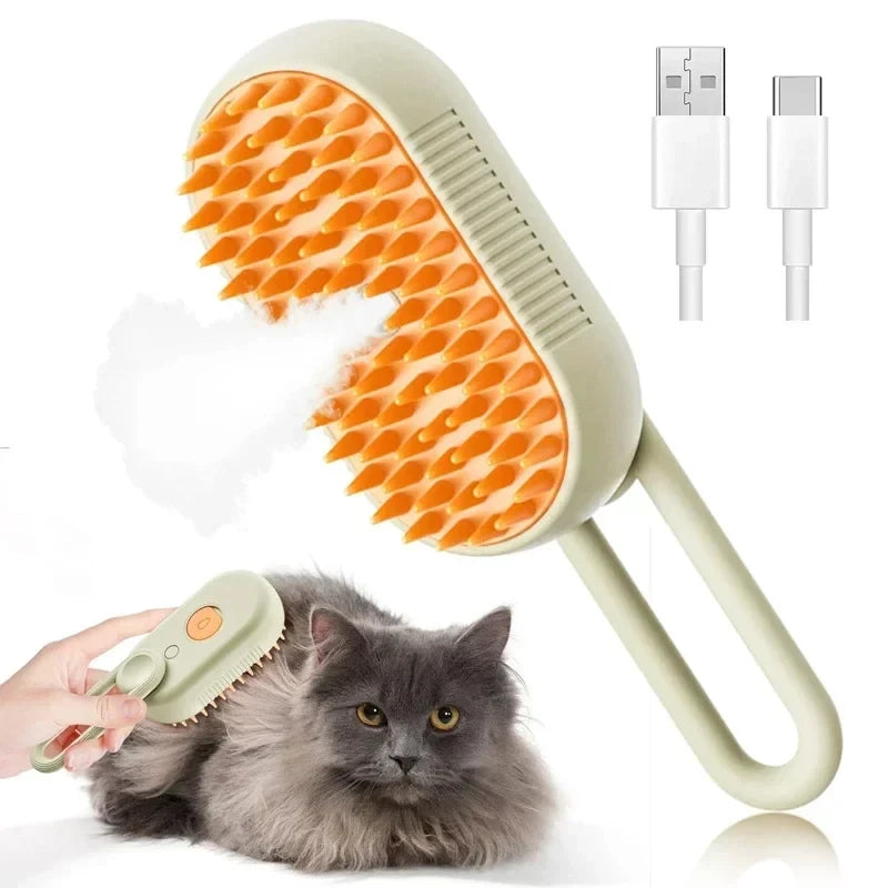 Cepillo de vapor multifuncional para mascotas