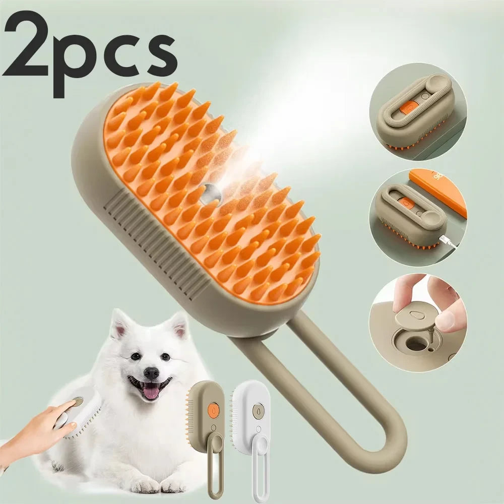 Cepillo de vapor multifuncional para mascotas