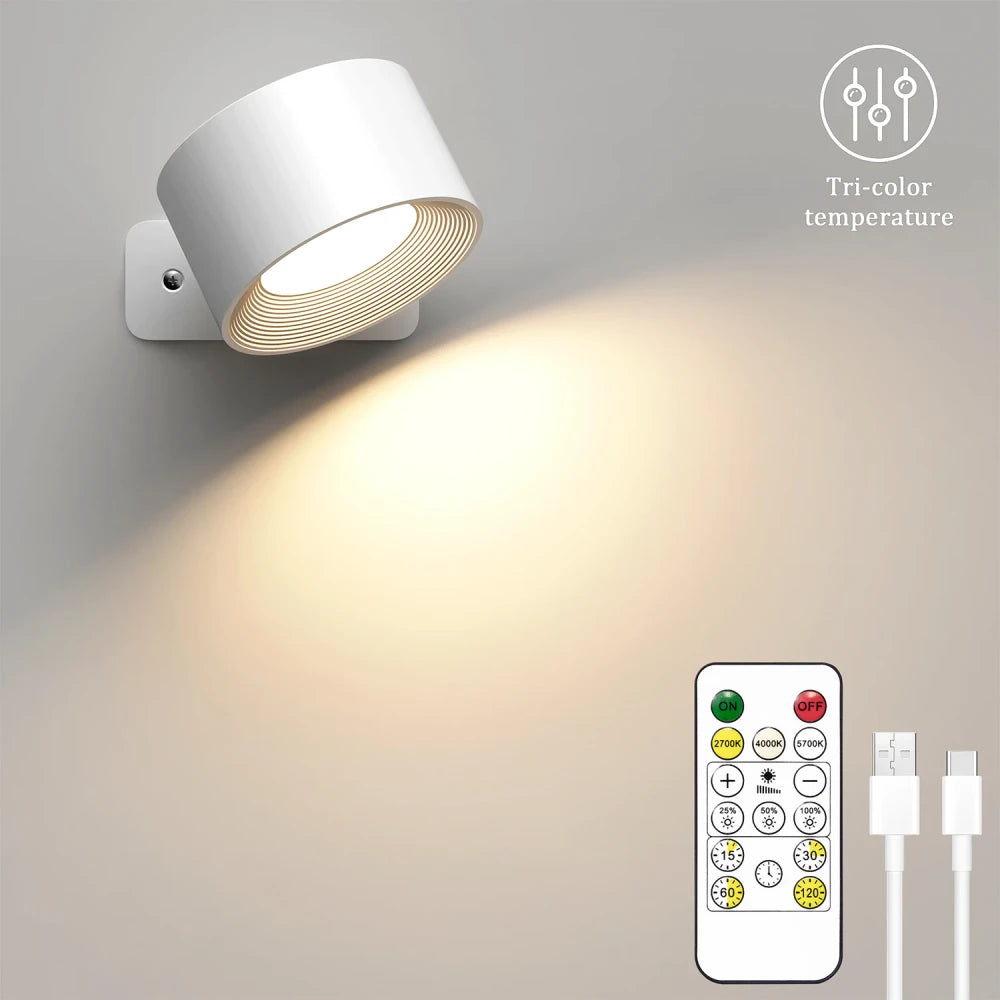 Aplique de Pared LED Magnético Recargable
