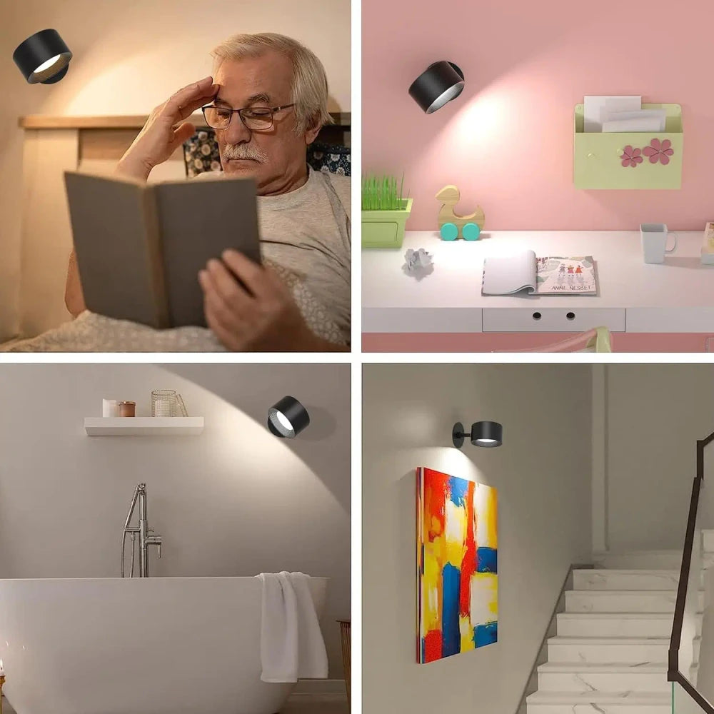 Aplique de Pared LED Magnético Recargable