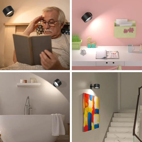 Aplique de Pared LED Magnético Recargable