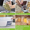 Dispensador de Alimentos Giratorio de Seis Compartimentos