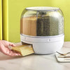 Dispensador de Alimentos Giratorio de Seis Compartimentos
