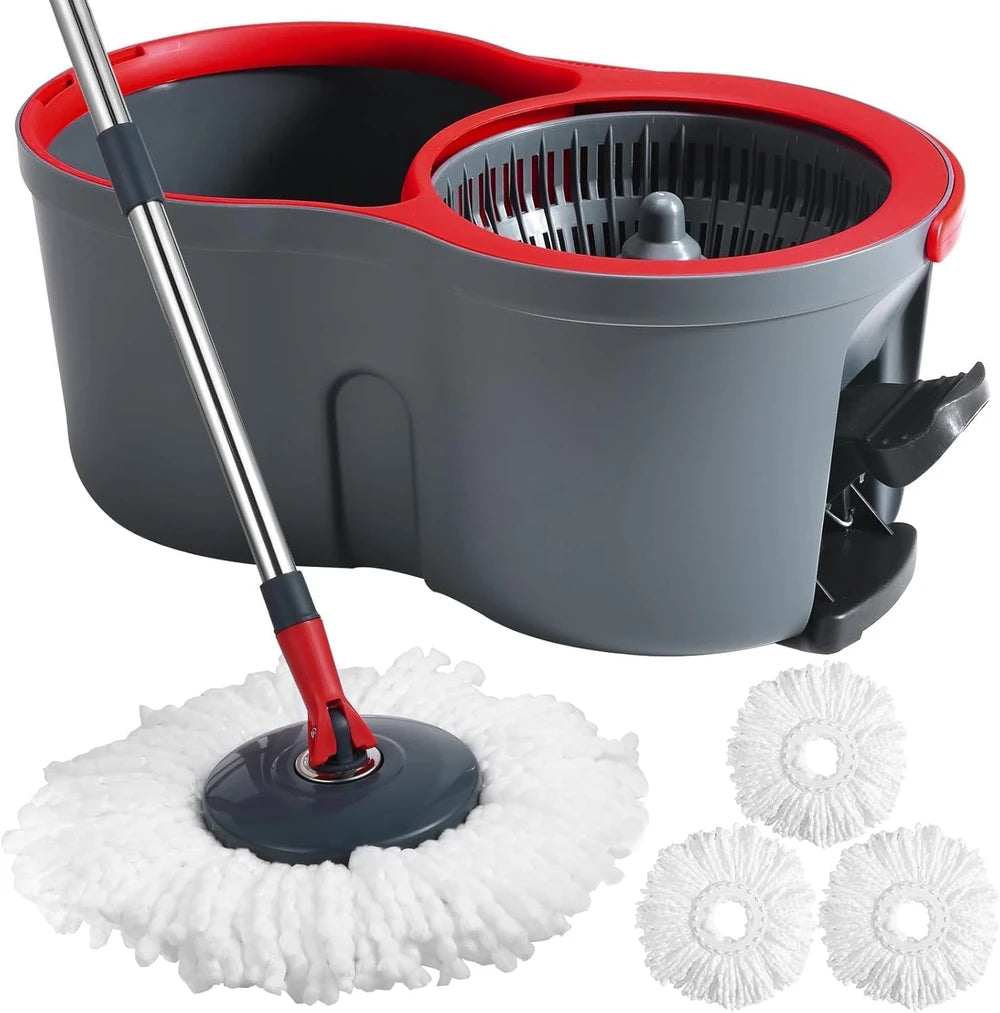 Sistema de Fregona Giratoria con Cubo